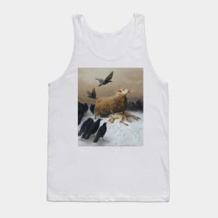 Anguish Oil Painting Remastered Sheep Tank Top